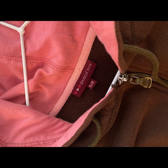 Brown y2k zip-up sweater - Picture 4 of 4